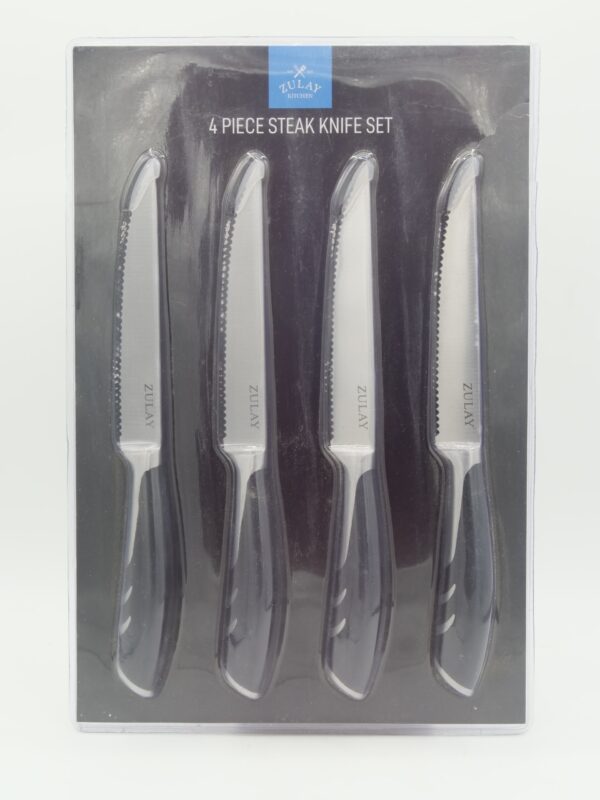 Zulay Kitchen Serrated Steak Knives 5 Inches Set Of 4