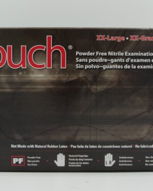 Intouch Black Nitrile Exam Glove 6mil Large