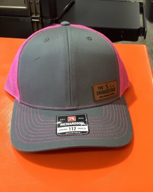 The Smokestack Pink Leather Patch Hat