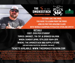 BACKYARD PITMASTER CLASS W/ STERLING SMITH OF LOOT-N-BOOTY BBQ