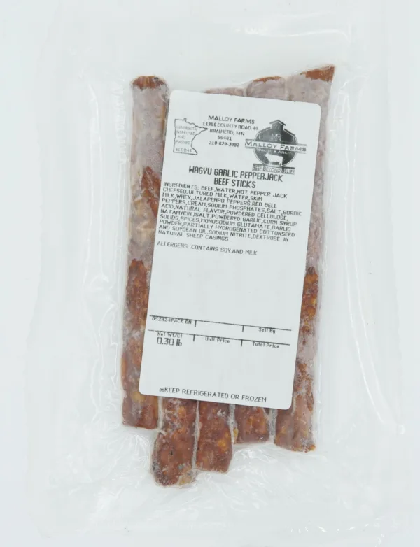 Malloy Farms Garlic Pepperjack Beef Sticks